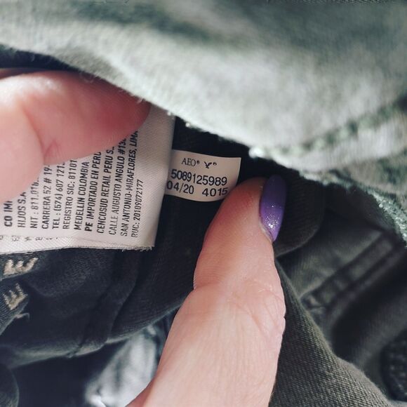 American Eagle Next Level Stretch High Rise Leggings Womes 6 Grey Cargo Gorpcore - Picture 10 of 10